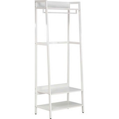 RAVENNA Μονάδα Αποθήκευσης Με Ράγα Και Ράφια Nala 64 White 64 x 40 x 169