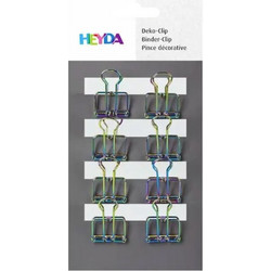 Μεταλλικά Binder Clip Heyda 8τμχ 20mm Πολύχρωμα 216266177