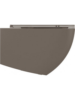 Bianco Ceramica Lenta Κρεμαστή Λεκάνη Με Κάλυμμα Rimless 53 εκ. Taupe Matt 381600C-530