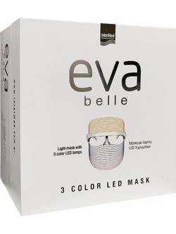 InterMed Eva Belle 3 Color Led Μάσκα Προσώπου για Λάμψη 1τμχ