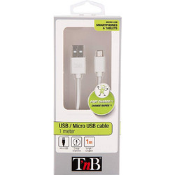 T nB CBMUSB1WH ΚΑΛΩΔΙΟ MICRO USB - USB A 1.0m WHITE
