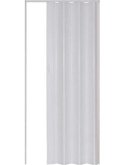 Πτυσσόμενη πόρτα pvc λευκή - Πλάτος από 51,5 έως 64,5 cm και Ύψος έως 224 cm