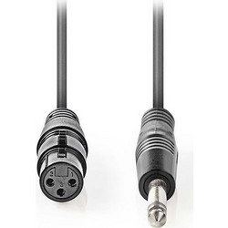 Καλώδιο NEDIS COTH15120GY50 3-Pin XLR θηλυκό σε 6.35mm αρσενικό μήκους 5.0m - 233-0895