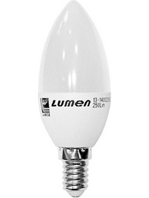 Λάμπα LED κεράκι C37 E14 3W 230V θερμό λευκό φως 3000k δέσμης 240 300 Lumen - 13-1402300
