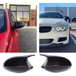 Καπάκια Καθρεφτών Για Bmw 1 E87/E81/E82/E88, 3 E90, E91 05-08 / E92, E93 06-10 M3/M4 Look Μαύρο Γυαλιστερό 2 Τεμάχια