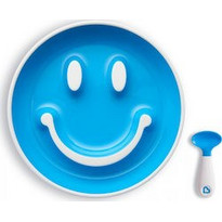 Munchkin Smile n' Scoop Βρεφικό Σετ Φαγητού Μπλε