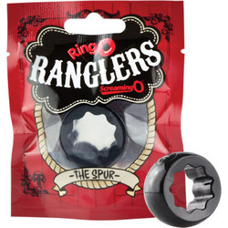 Screaming O Ring Ranglers Spur Ελαστικό Δαχτυλίδι Πέους Σιλικόνης Μαύρο