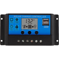 PWM 40A Dual USB Solar Panel Battery Regulator Charge Controller 12V 24V
