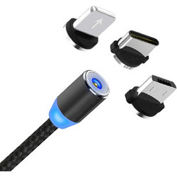 Magnetic Cable Micro/Type C /iPhone 1m (OEM)