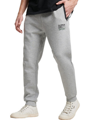 Superdry Ανδρικό Παντελόνι Φόρμας με Λάστιχο Γκρι MS311466A-07Q