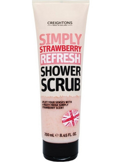 Creightons Simply Strawberry Refresh Shower Scrub Σώματος 250ml