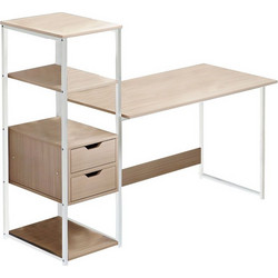 Pakoworld Mood Γραφείο Ξύλινο με Βιβλιοθήκη 107x40x110cm 072-000069