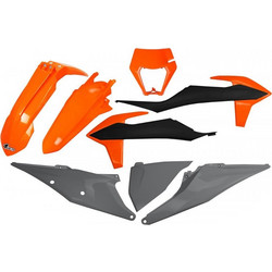 ΚΟΥΣΤΟΥΜΙ KTM EXC 125 20'-21' / EXC 150 20'-23' ΠΟΡΤΟΚΑΛΙ-ΜΑΥΡΟ-ΓΚΡΙ UFO
