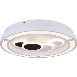 Φωτιστικό Σαλονιού Πλαφονιέρα Kolli LED 50W 2300Lm Μέταλλο Λευκό