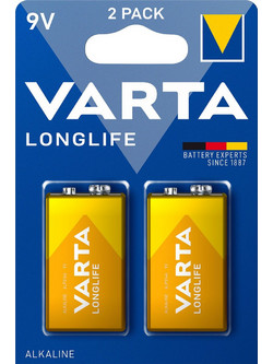 Varta Longlife 9V 2τμχ