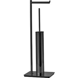 Καλόγερος χαρτοθήκη & Πιγκάλ 15x20x60cm Bronze Art 0150-MM-2L Black Mat
