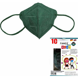 Famex Kids FFP2 NR Particle Filtering Half Mask Κυπαρισσί 10τμχ