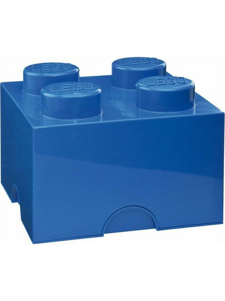Lego Storage 4-Stud Brick Dark Blue για 6+ Ετών