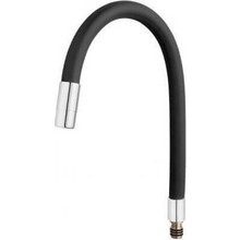 Karag Ferro Elastico W100B-B Εύκαμπτο Στόμιο για Μπαταρίες κουζίνας Μαύρο