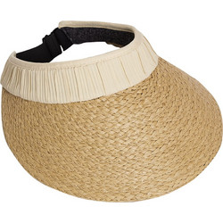 Celestino Ψάθινο πλεκτό γυναικείο καπέλο visor