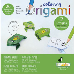 Χαρτί Για Origami Frog 15x15cm 20 Τεμάχια