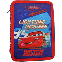 Must Disney Cars Rusteze Κασετίνα Γεμάτη με 2 Θήκες Μπλε 563591
