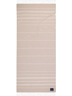 Greenwich Polo Club 3808 Πετσέτα Παρεό Θαλάσσης Μπεζ 80x180cm