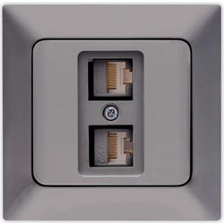 ΠΡΙΖΑ DATA ΔΙΠΛΗ CAT 6 RJ 45 ΓΡΑΦΙΤΗΣ