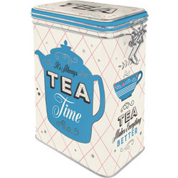 Nostalgic Μεταλλικό κουτί καπάκι με κλιπ Home & Country Tea