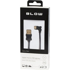 BLOW DM-090 Καλώδιο USB A σε microUSB Γωνία 1m Μαύρο