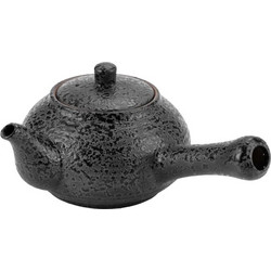 Japan Pot Σωσιέρα πορσελάνης με χερούλι 17 6xΥ8 5cm 300ml μαύρο c462363