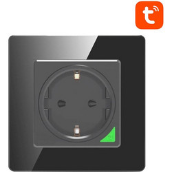 Smart WiFi Wall Socket Avatto N-WOT10-EU-B TUYA (black)