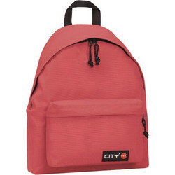 City The Drop Girly Σχολική Τσάντα Πλάτης Γυμνασίου - Λυκείου Ροζ 15017