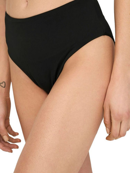 Only Ψηλόμεσο Bikini Slip Μαύρο 15282629