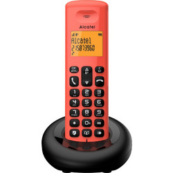 Alcatel E160 EWE Ασύρματο Τηλέφωνο Μαύρο Κόκκινο