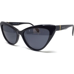 Oliver 1350 C1 Γυναικεία Γυαλιά Ηλίου Cat Eye Κοκάλινα Μαύρα με Μαύρο Polarized Φακό