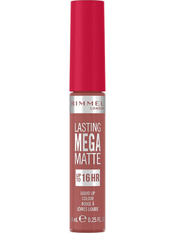 Rimmel London Lasting Mega Matte 200 Pink Blink Long Lasting Liquid Κραγιόν 7.4ml