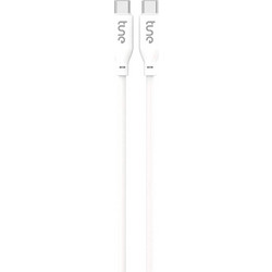 Καλώδιο Φόρτισης Tune TechFlex USB-C σε USB-C 1.5m - White