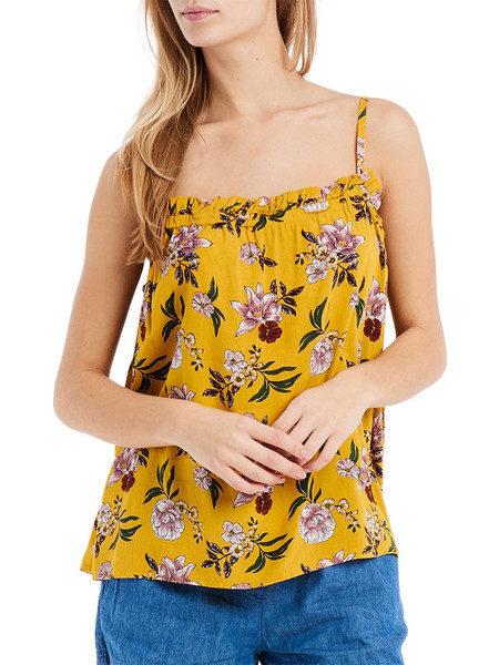 PROTEST PRTADIRA SPAGHETTI TOP TUMERICYELLOW