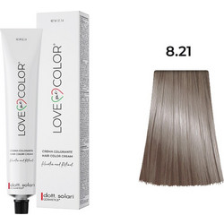 Dott. Solari Love Me+ Color 8.21 Ξανθό Ανοιχτό Ιριζέ Μόνιμη Βαφή Μαλλιών 100ml