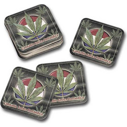 Σουβέρ Χάρτινο Τετράγωνο Holland Leaf 90x90mm - 4 τεμ