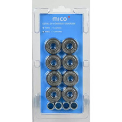 Mico ABEC-7 chrome bearing / 8pcs /