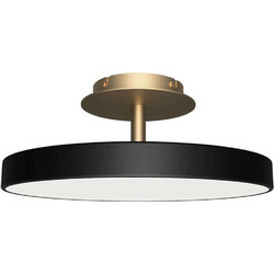 Φωτιστικό Οροφής - Πλαφονιέρα Asteria 2384 Φ43x16,9cm Led 1100lm 17W 3000K Black-Brass Umage