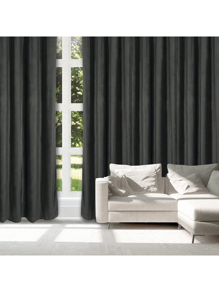 Das Home Κουρτίνα Συσκότισης Βελουτέ με Τρουκς 140x270 2232