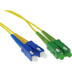 Intronics SC/APC-SC Καλώδιο Οπτικής Ίνας 2m Yellow