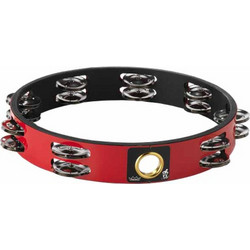 REMO Headless, 10" 8 Pairs Jingles x 2 Rows, Red
