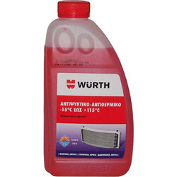Wurth Αντιψυκτικό Αντιθερμικό Υγρό εως -15C 1lt Κόκκινο - 0892370151