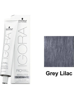 Schwarzkopf Igora Royal Absolutes Silver White Γκρι Λιλά Μεσαίο Ημιμόνιμη Βαφή Μαλλιών 60ml