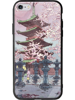Θήκη Ukiyo-e - Cherry Blossom iPhone 6 Plus / iPhone 6s Plus Groove TPU (Tempered Glass και TPU)