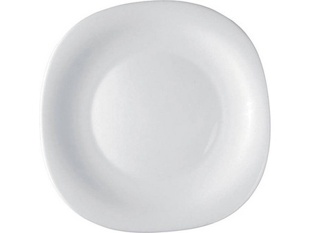 Πιάτο Τετράγωνο Ρηχό Από Οπαλίνα Σε Λευκό Χρώμα Parma 20x20x1,7hcm Συσκευασία 6τεμ 00.52367